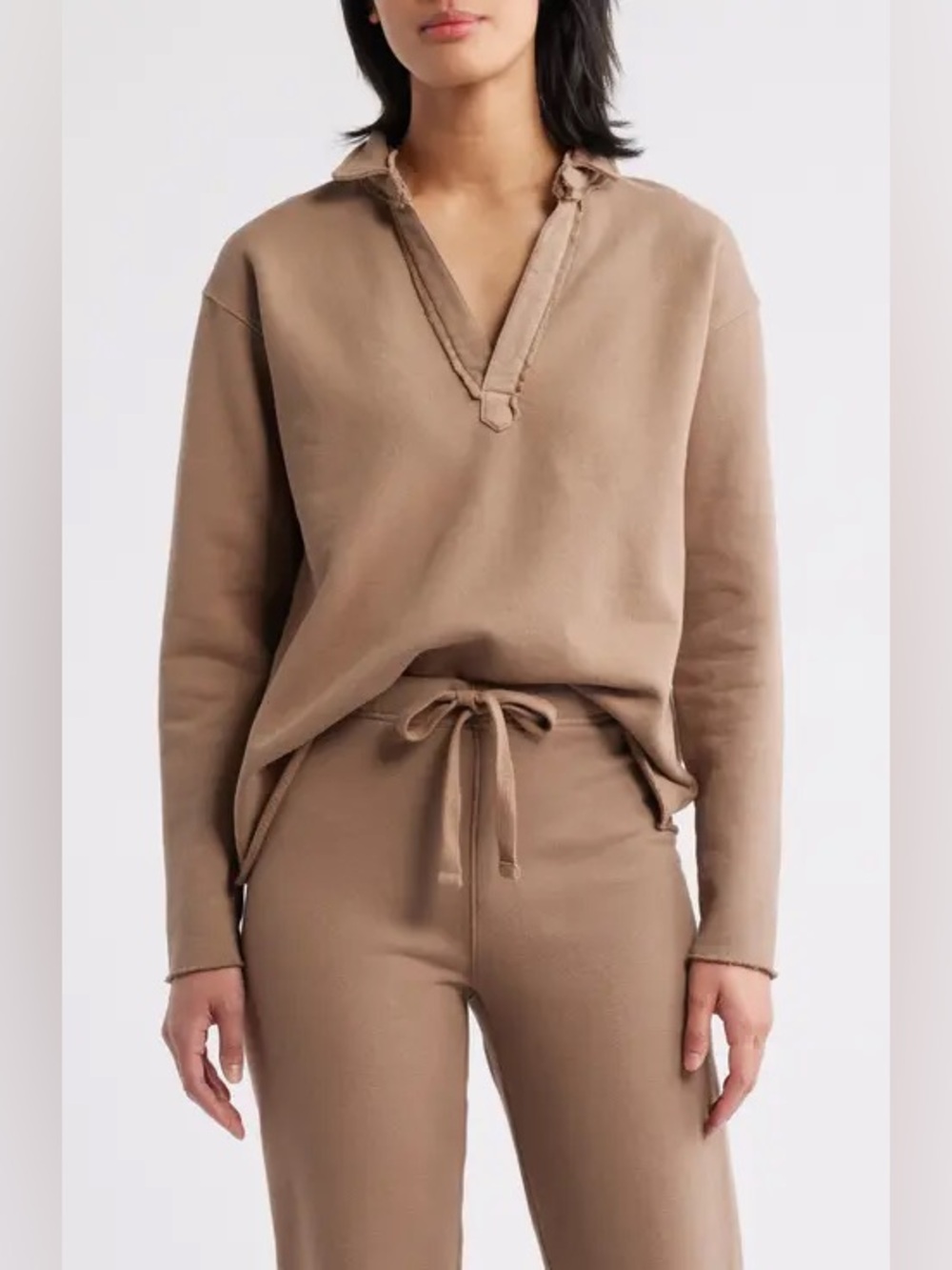Frank & Eileen The Patrick Popover Henley Drawstring Lounge
